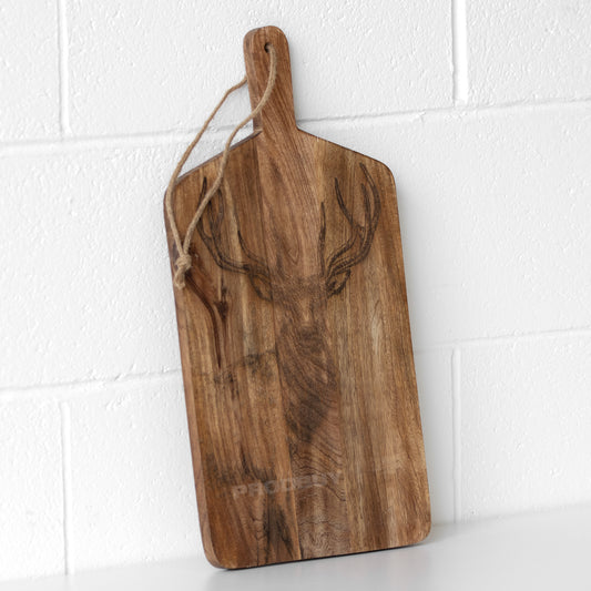 Large Stag Chopping & Serving Board with Handle