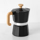 Black Italian Style 150ml Stove Top Cafetiere