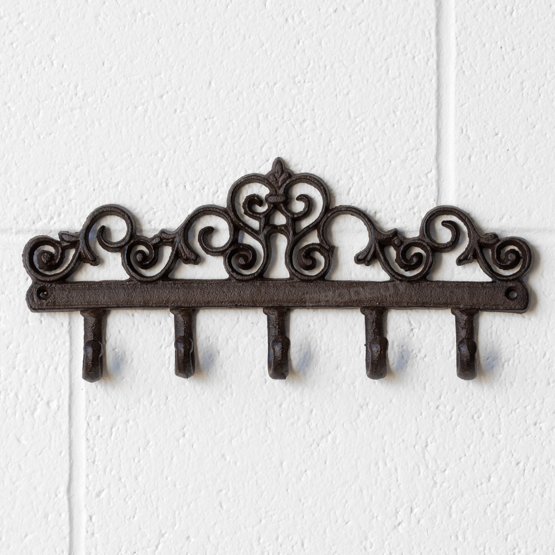 Rustic Cast Iron Cast Iron Nautical Hooks Wall Hanger Set For