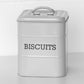 Grey Enamel Biscuit Storage Tin
