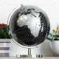 Large Black & Silver Globe Ornament