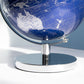 Blue and Silver 20cm (DIA) World Globe Home Decoration
