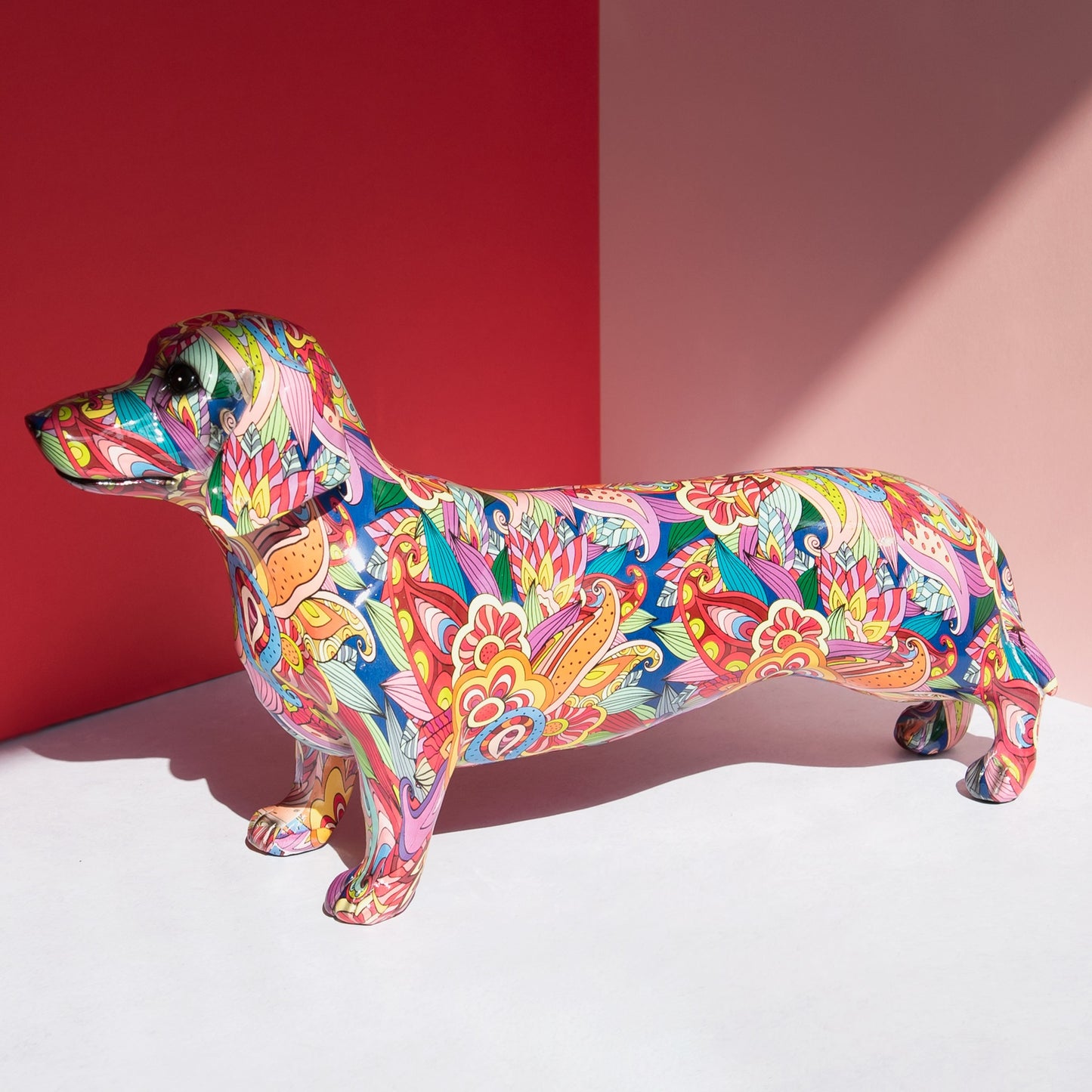 42cm Colourful Dachshund Sausage Dog Ornament