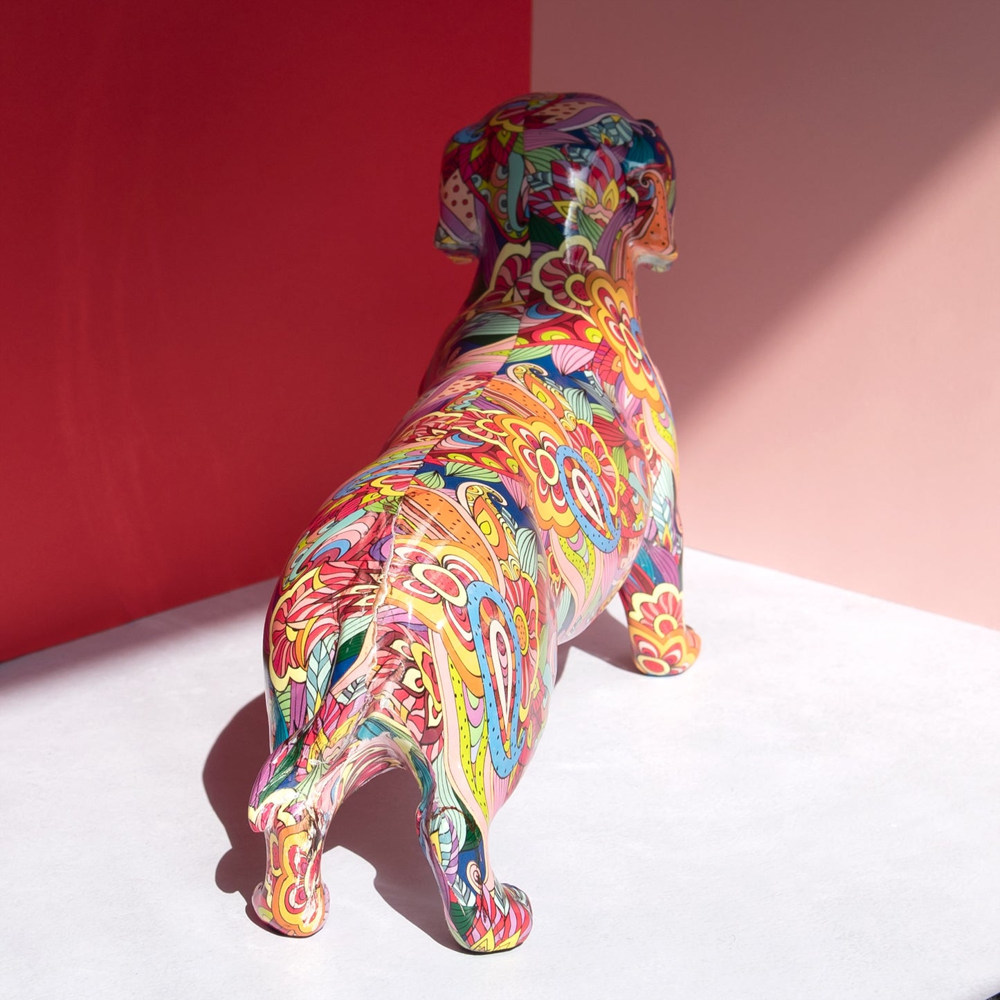 42cm Colourful Dachshund Sausage Dog Ornament