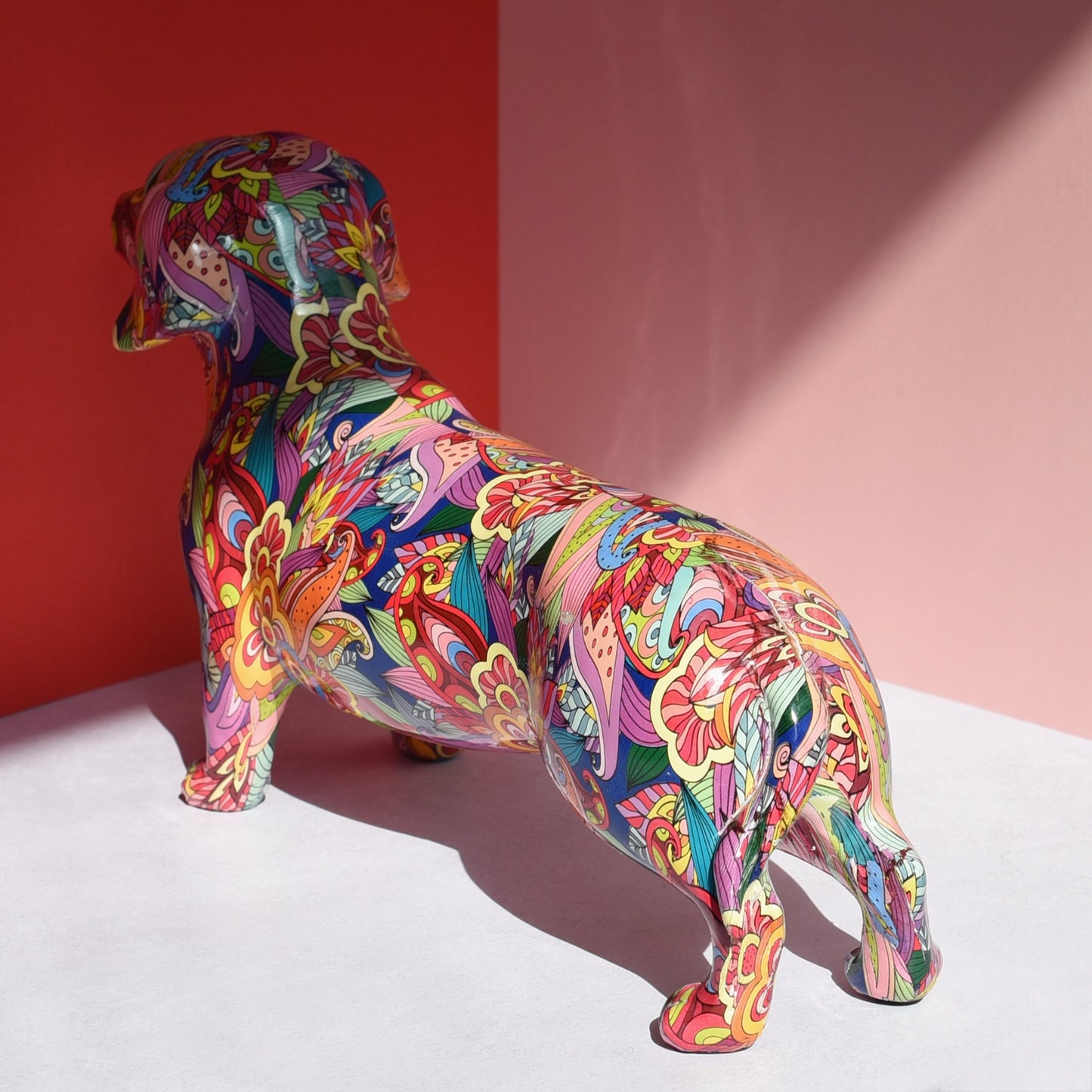 42cm Colourful Dachshund Sausage Dog Ornament