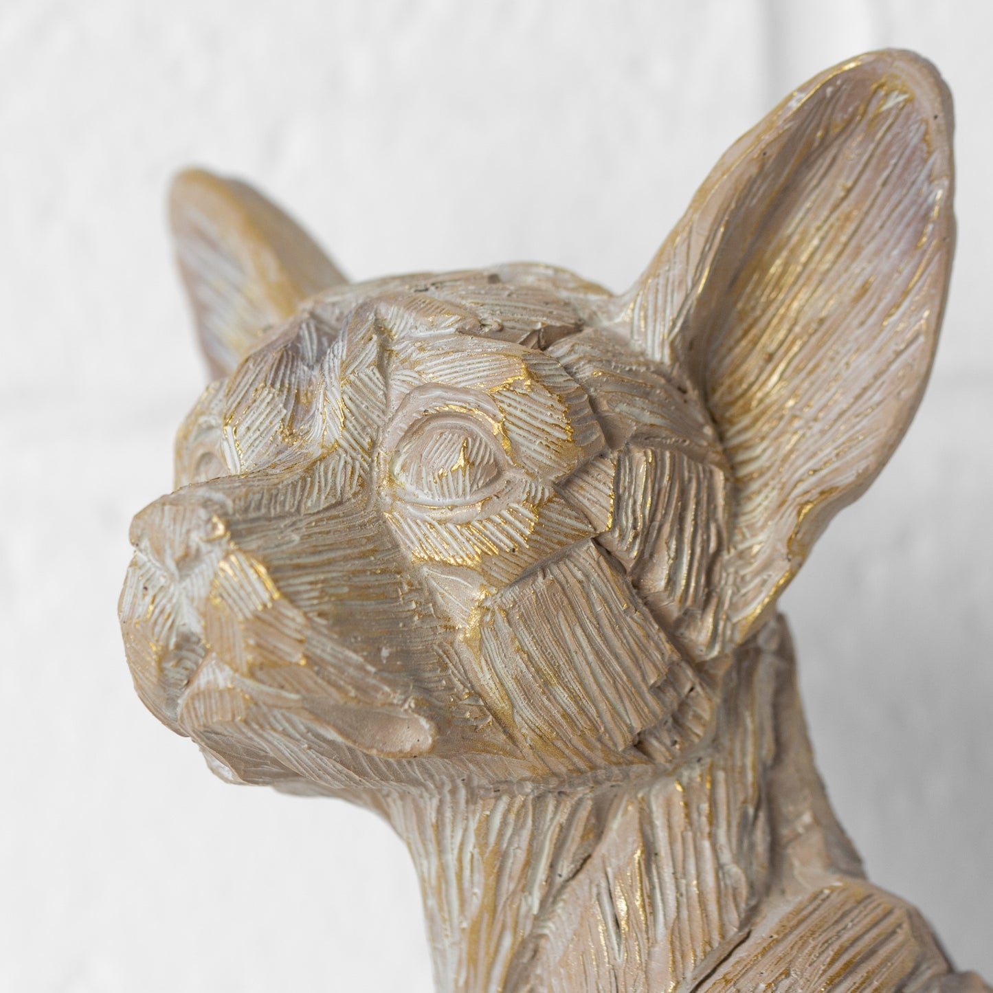 Resin Driftwood Style Chihuahua Ornament