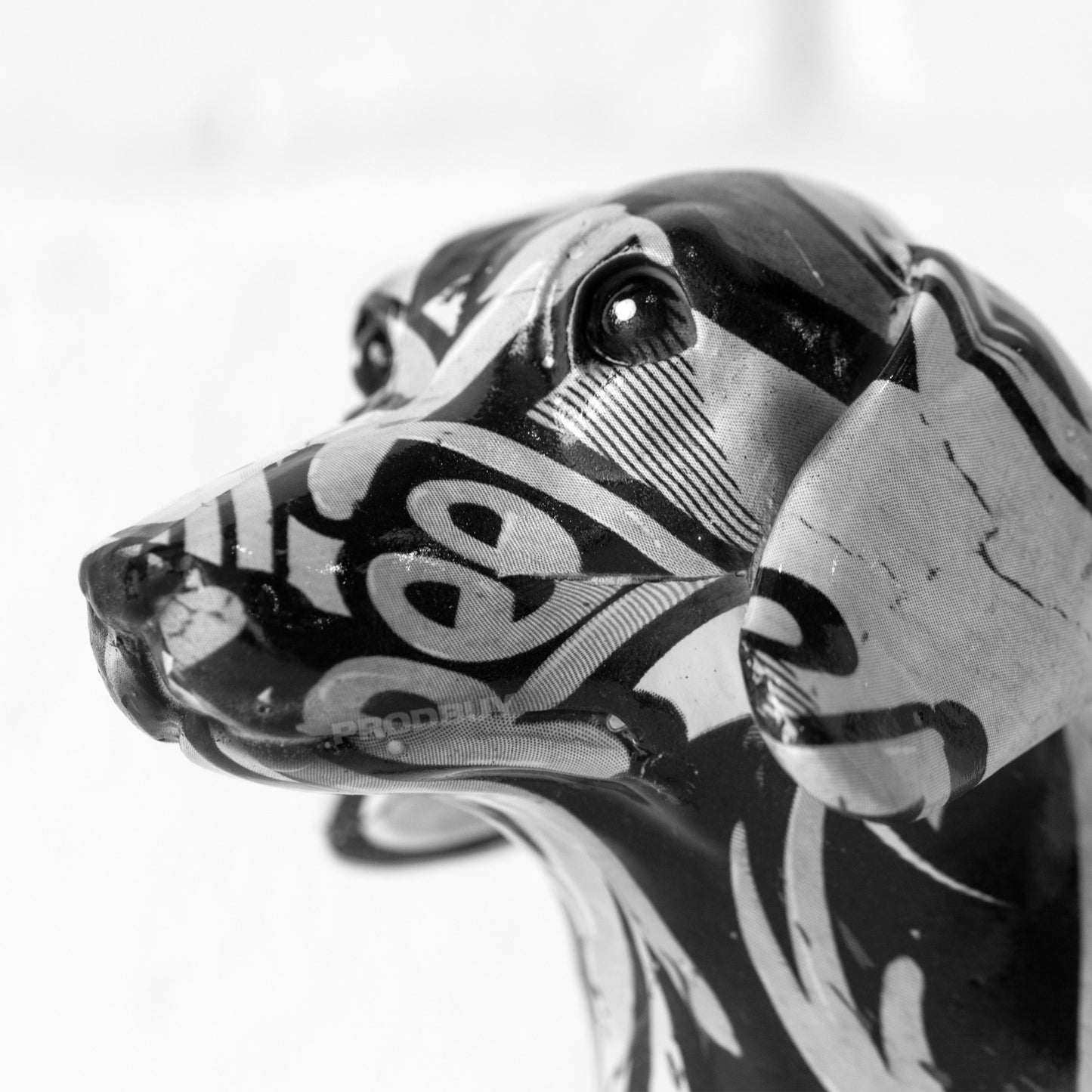 Monochrome Graffiti Dachshund Sausage Dog Ornament