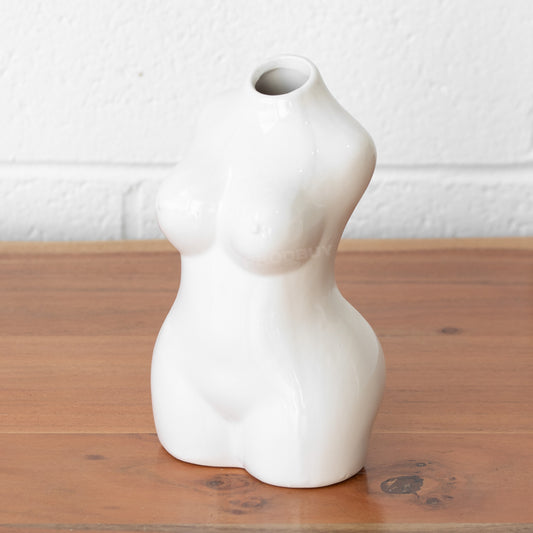 Small 18cm Ceramic Woman's Nude Body Vase