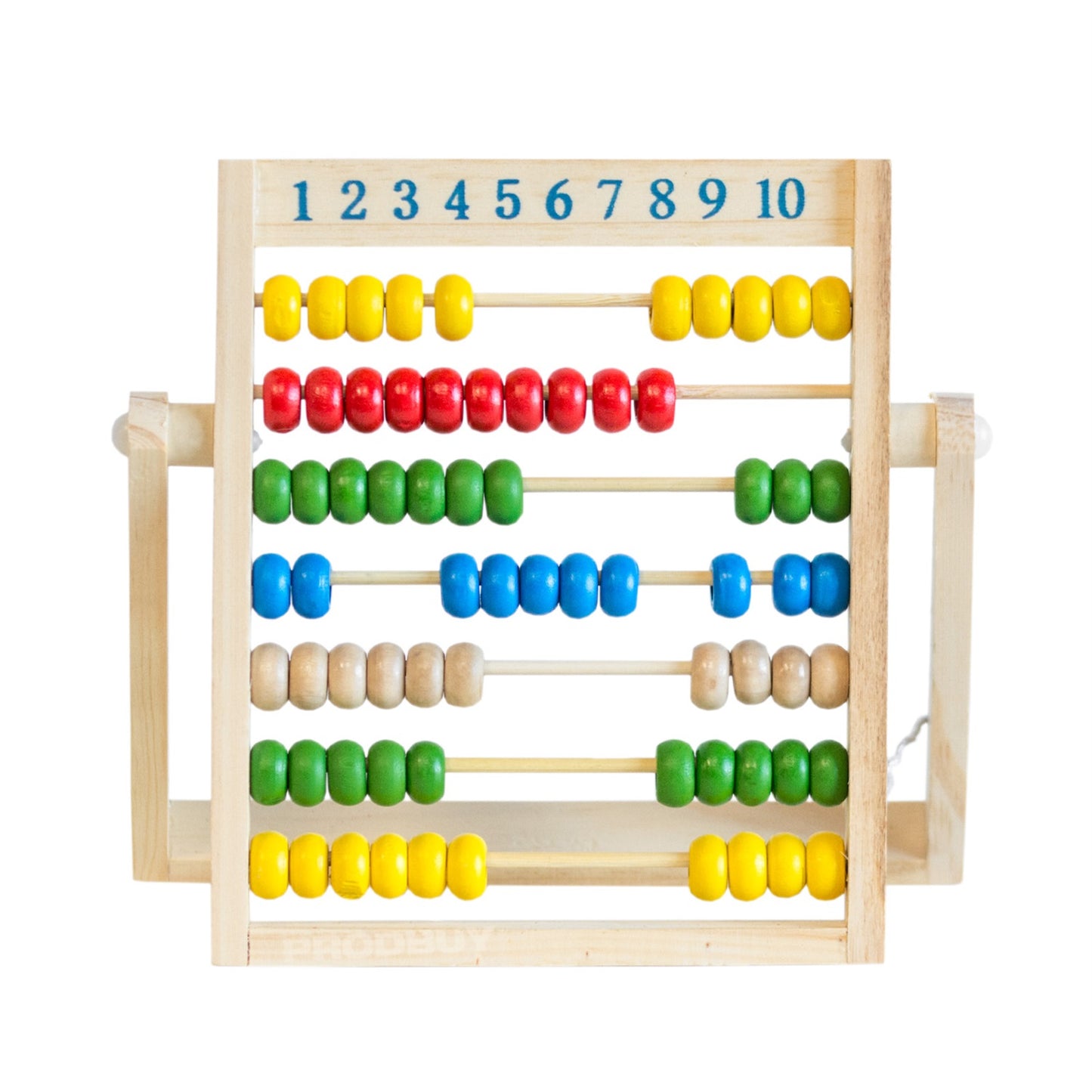 Vintage Abacus Educational Wooden 70 Bead Maths Number Counting Learning Toy