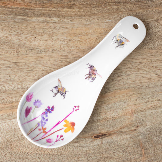 Floral 'Busy Bees' Kitchen Utensil Spoon Rest