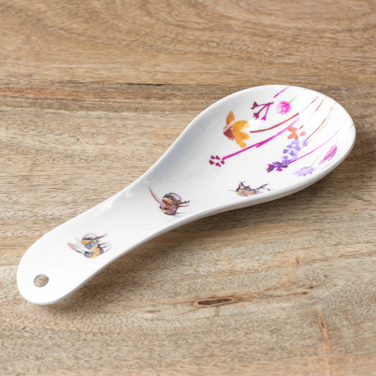 Floral 'Busy Bees' Kitchen Utensil Spoon Rest