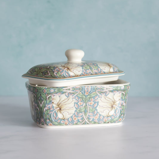 William Morris Pimpernel Butter Dish with Lid