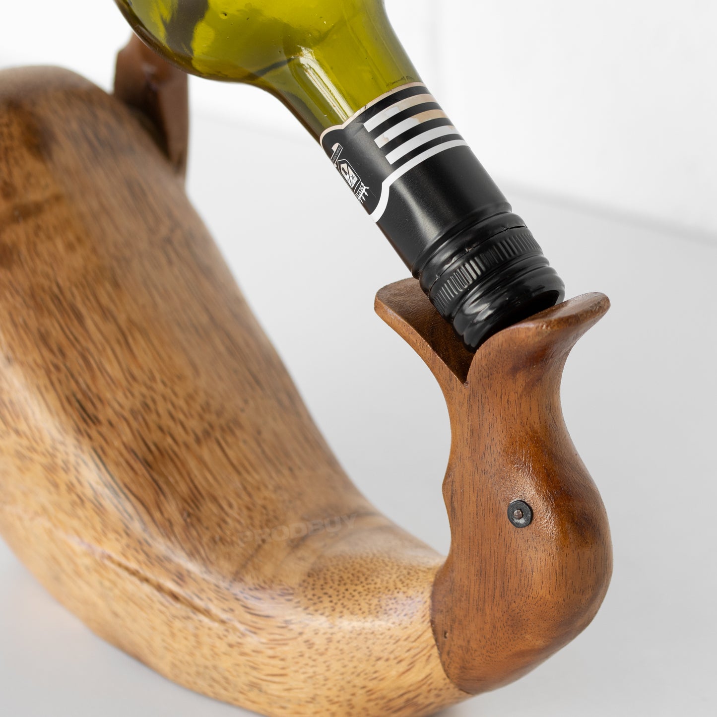 Drunken Duck Wooden Wine Bottle Holder Ornament