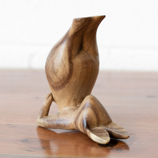 Small Wooden Shoulder Stand Yoga Bunny