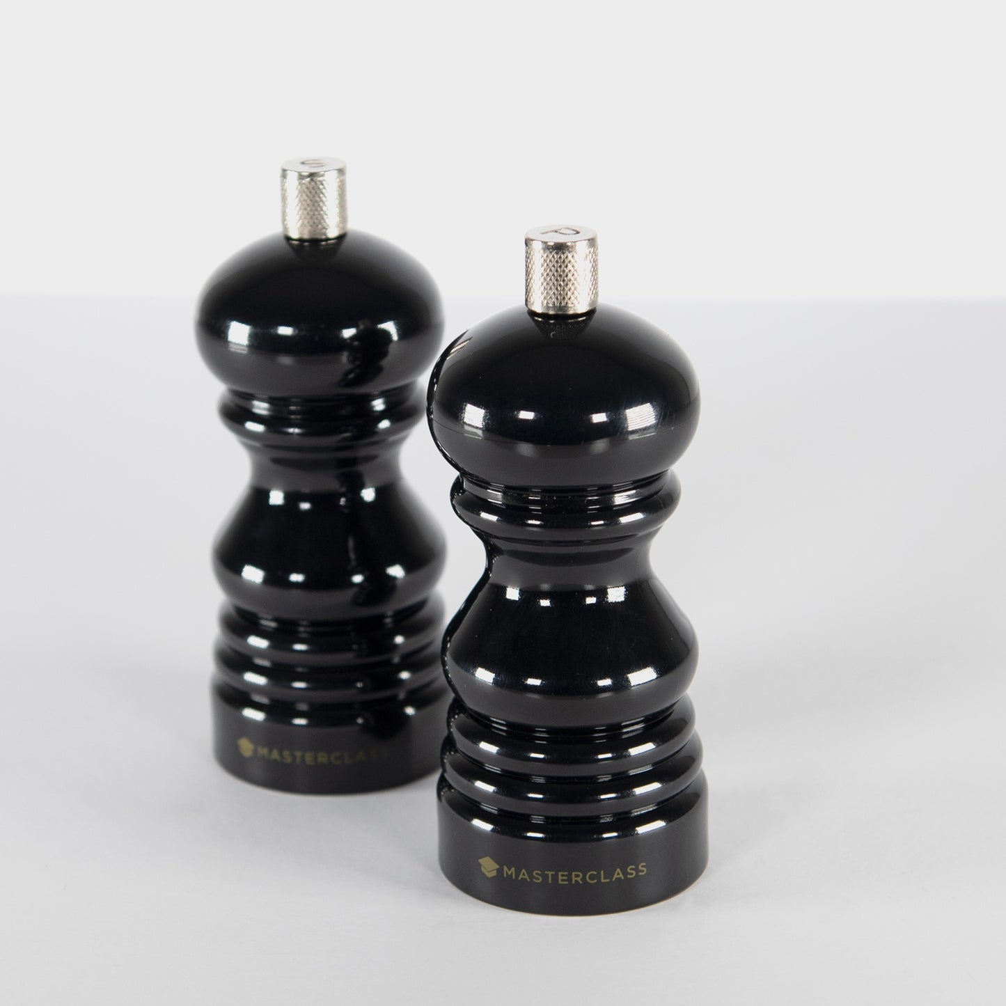 Set of 12.5cm Black Salt and Pepper Grinders