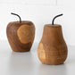 Wooden Apple & Pear Ornaments