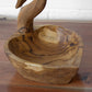 Hand Carved Duck Shaped Wooden Bowl