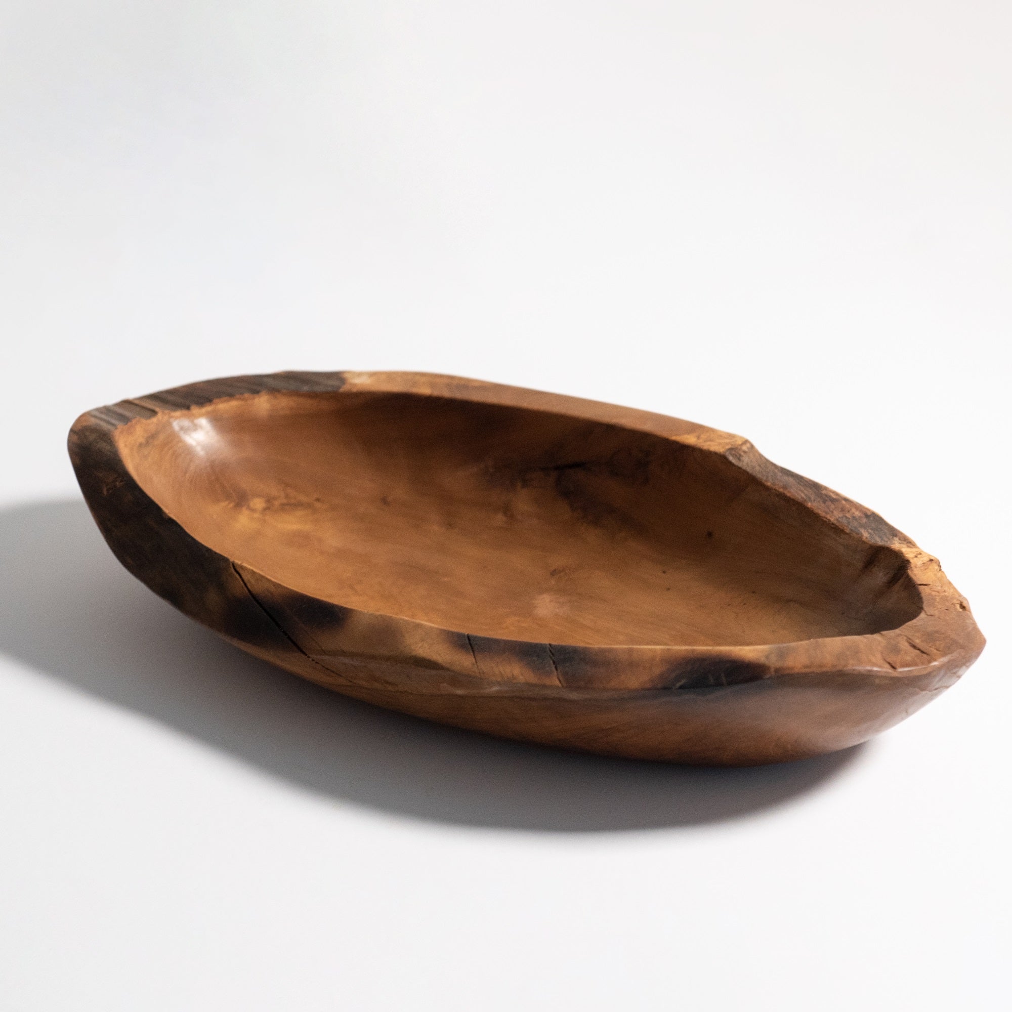 Cheapest Hand Carved Rustic Wood Bowl - Brown Rustic