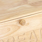 Large Natural Wooden Bread Storage Bin