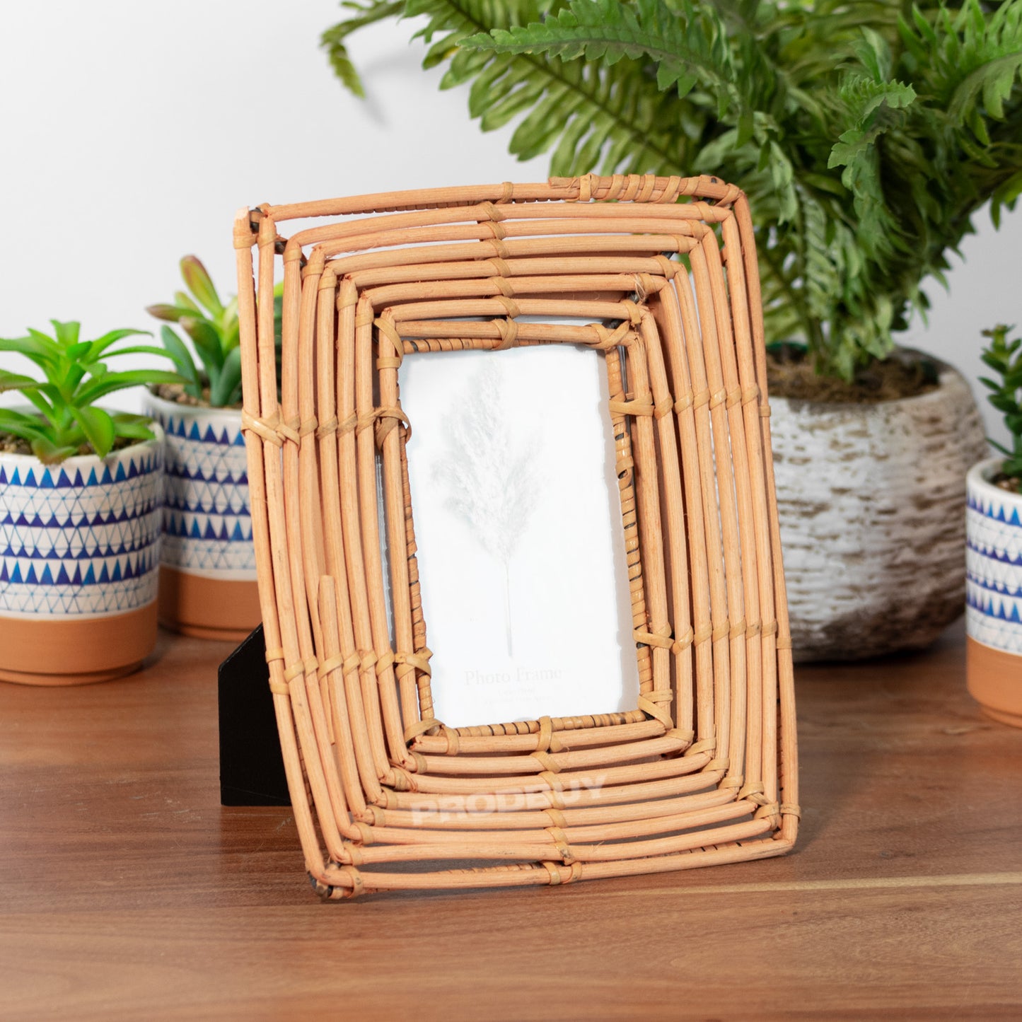 Rattan 4x6" Photo Picture Frame