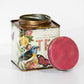 Floral Birds Metal Tea Caddy Storage Tin