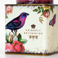 Floral Birds Metal Tea Caddy Storage Tin