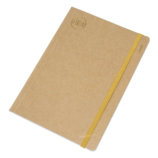 Kraft Brown Softback A5 Elastic Notebook 40 Sheets