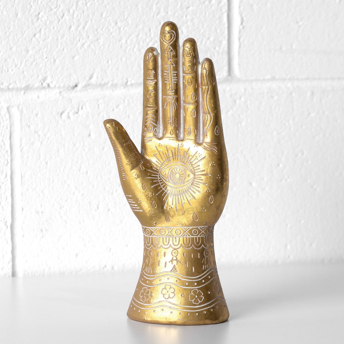 Gold 26cm Hamsa Hand Palm Ornament