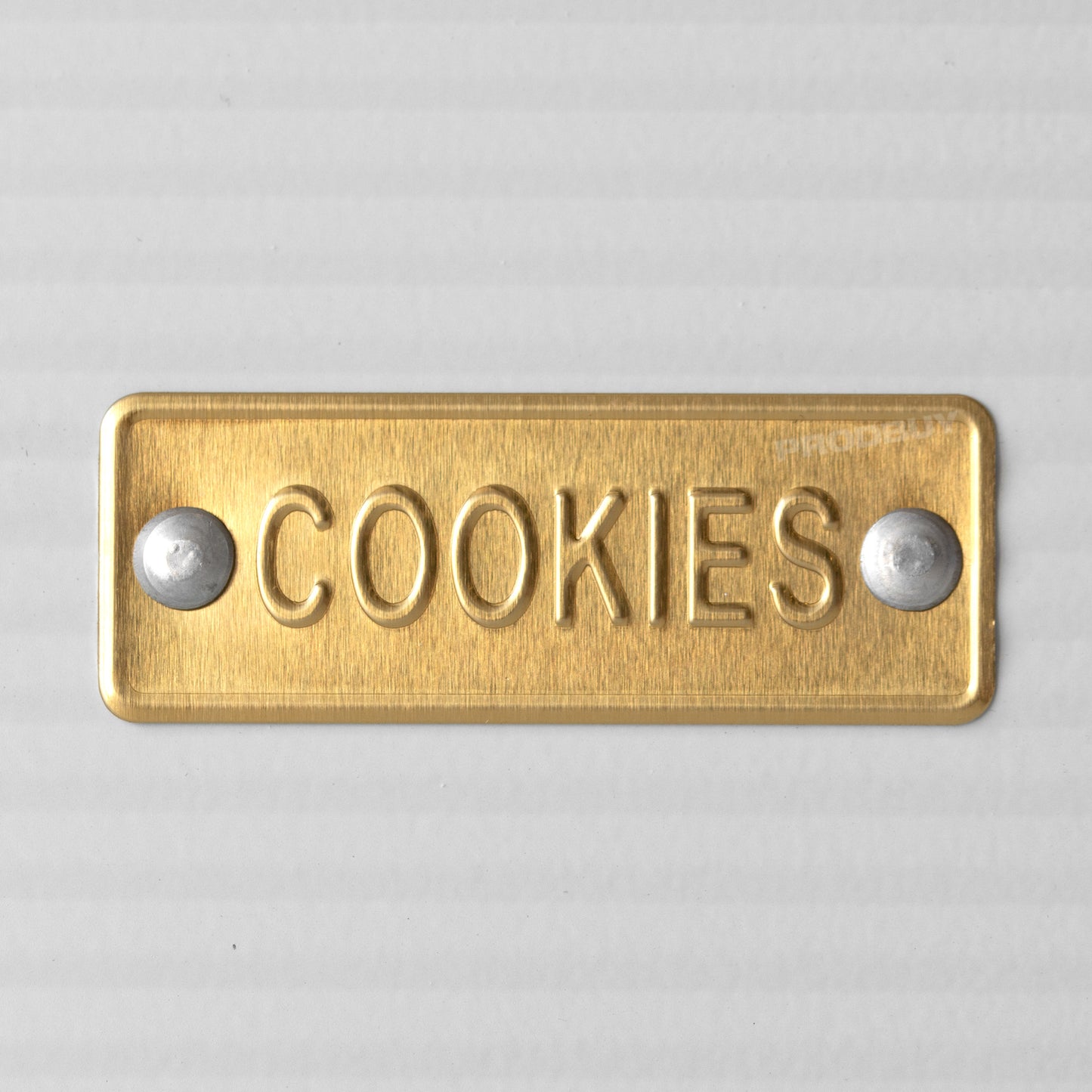 White & Gold 'Cookies' Biscuit Storage Tin