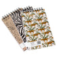 Pack of 3 Shorthand 5x8" Lined 80 Sheet Notepads with Animal Print Pattern