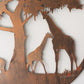Safari Animals 50cm Metal Wall Art