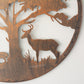 Stag & Deer 50cm Metal Wall Art