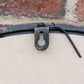 Deer Family Silhouette Garden Mirror 50cm Large Round Bronze
