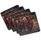 Pack of 4 Coasters with Highland Cows
