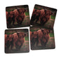 Pack of 4 Coasters with Highland Cows