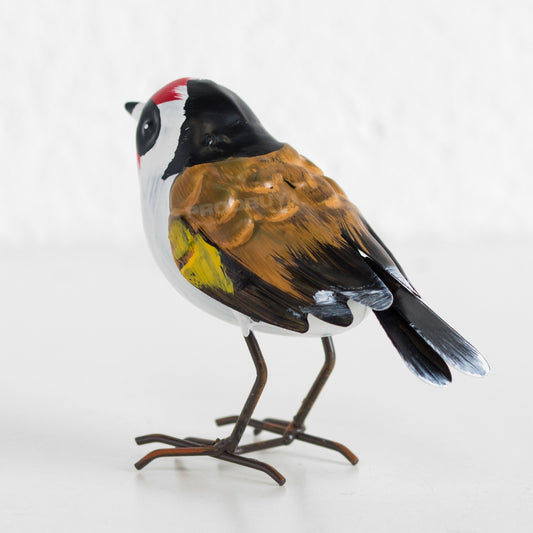 Small Goldfinch Metal Bird Garden Ornament