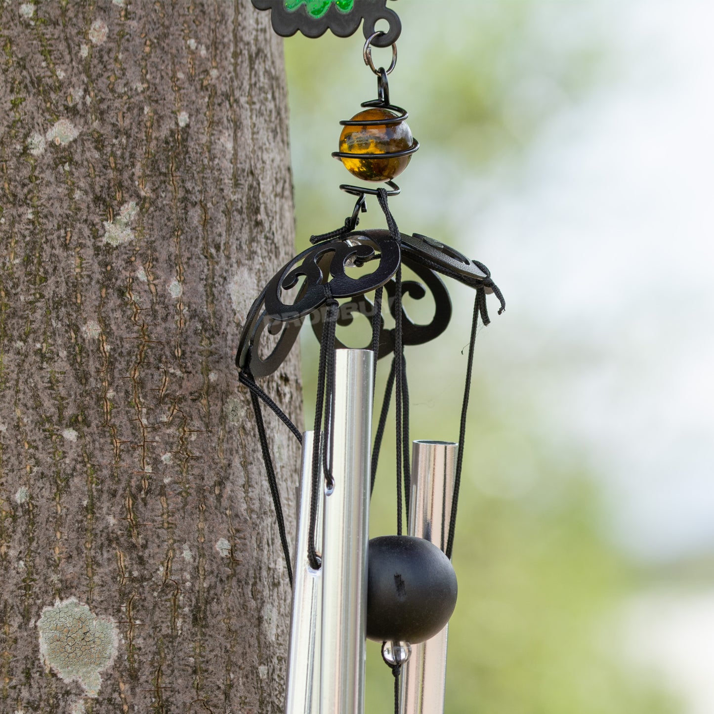 Stained Glass Style Garden Wind Chimes