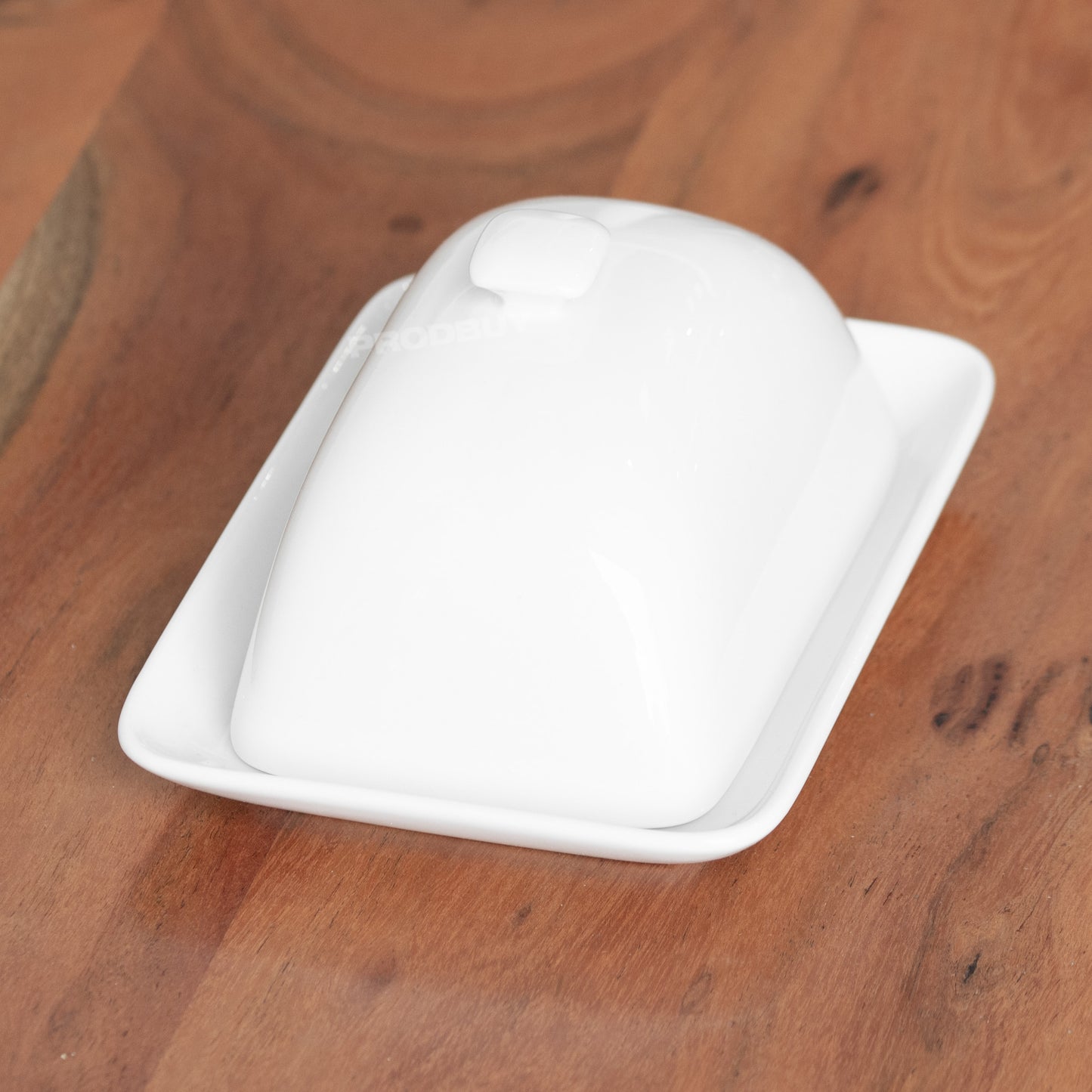 White Porcelain Butter Storage Dish with Lid