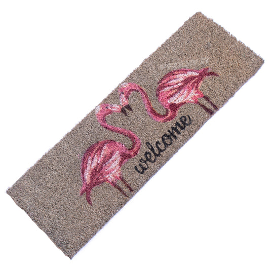Flamingo 75cm x 25cm Coir Door Mat