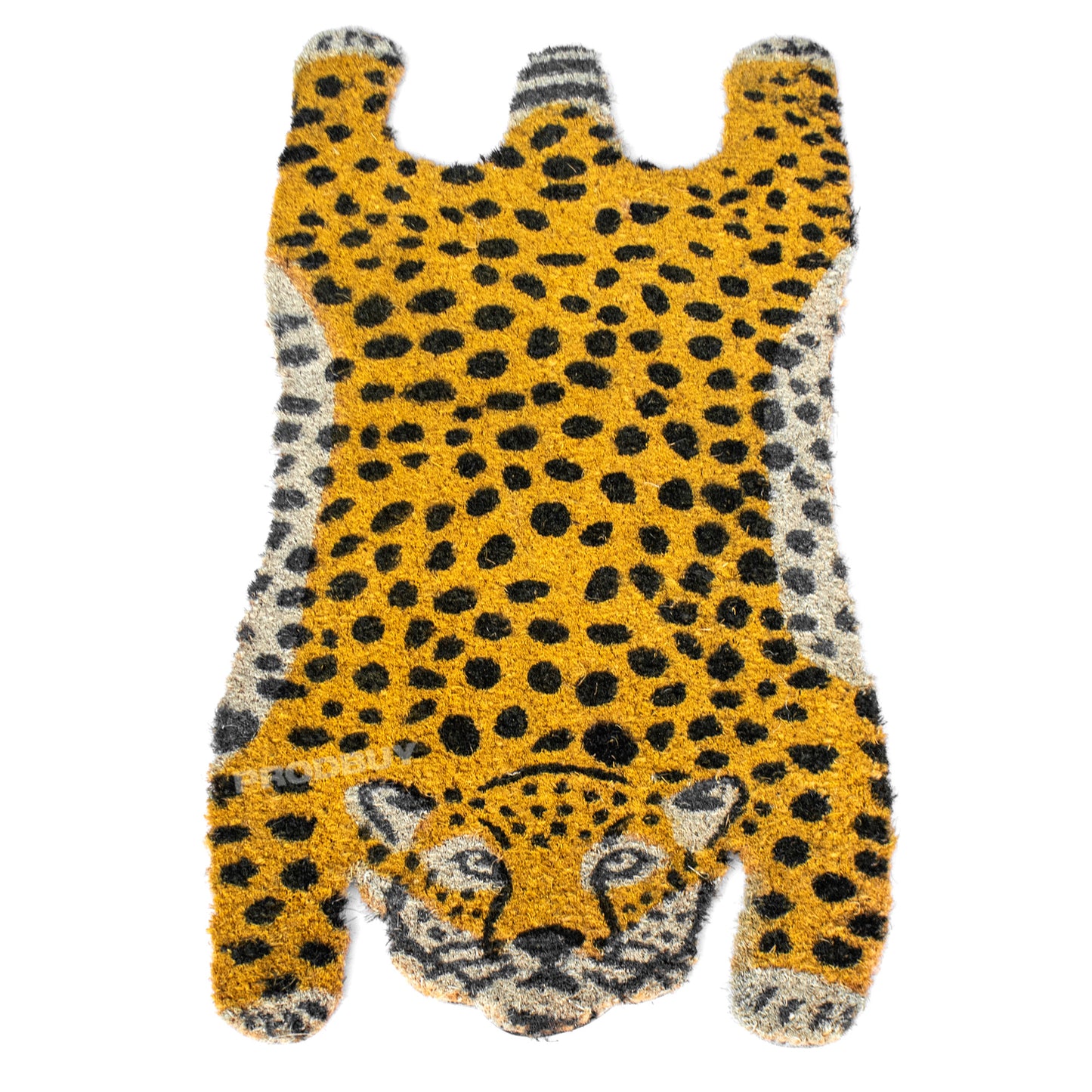 Cheetah Big Cat 75cm x 38cm Coir Door Mat