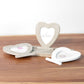 Triple Heart Standing Photo Wooden Multi Picture Frame