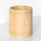 Round Wooden Kitchen Utensil Holder Pot