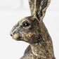Sitting Up Hare 21cm Resin Ornament