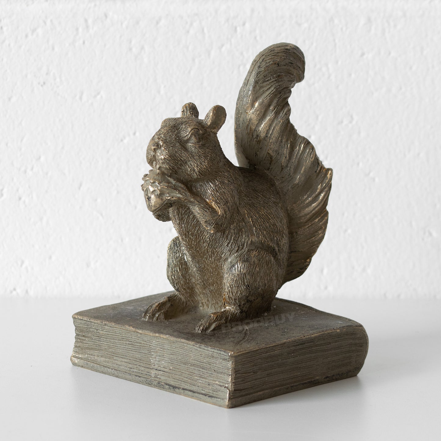 Squirrel Standing on Book Bookend Ornament