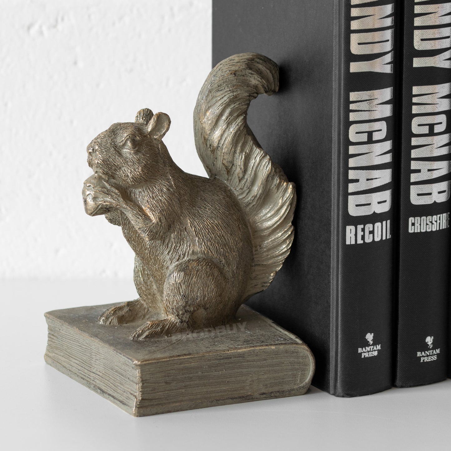 Squirrel Standing on Book Bookend Ornament
