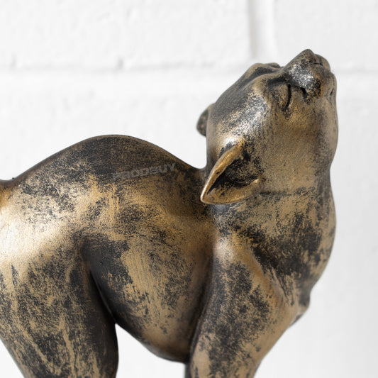 Stretching Cat 32cm Resin Ornament