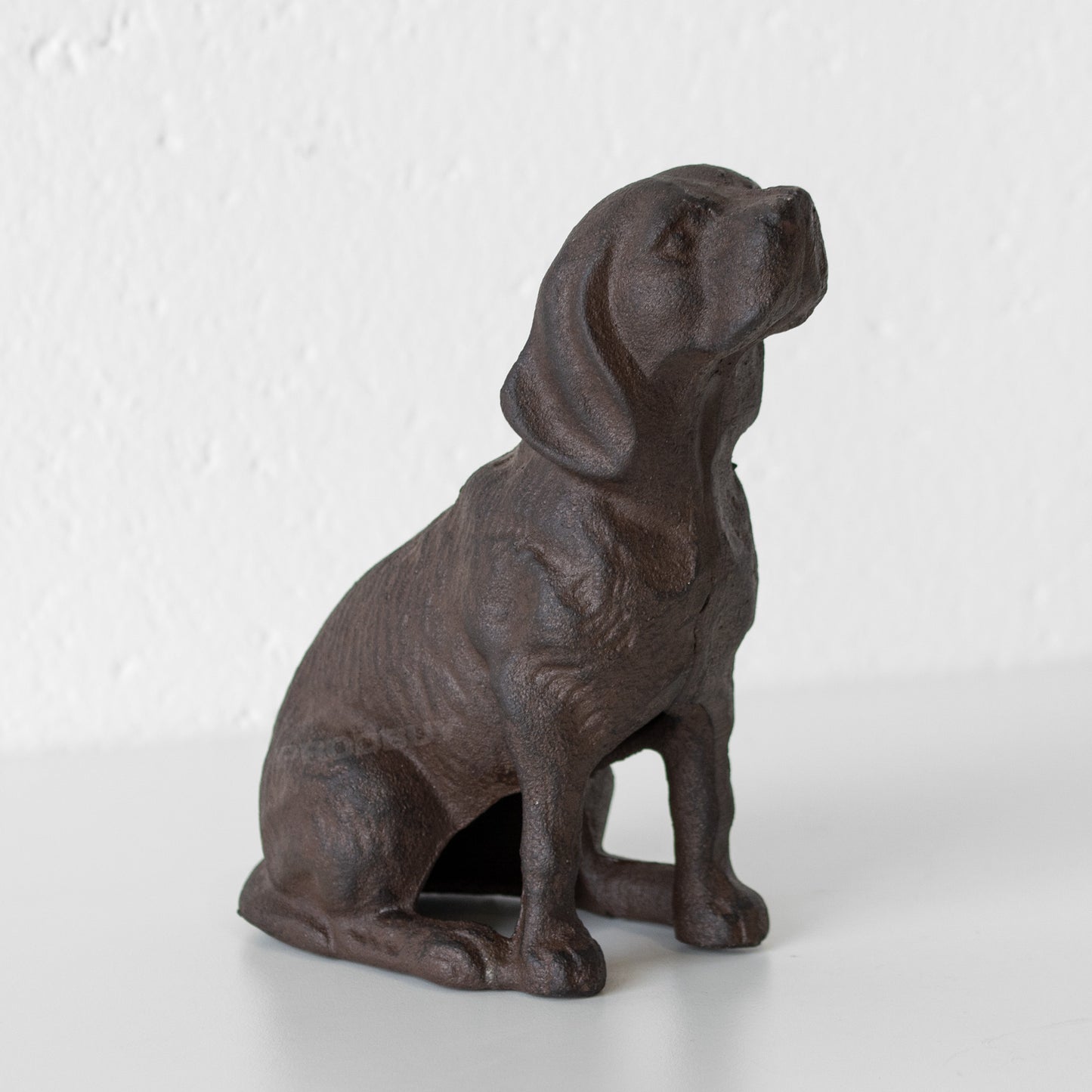 Small Cast Iron Dog Door Stop 15cm Statue