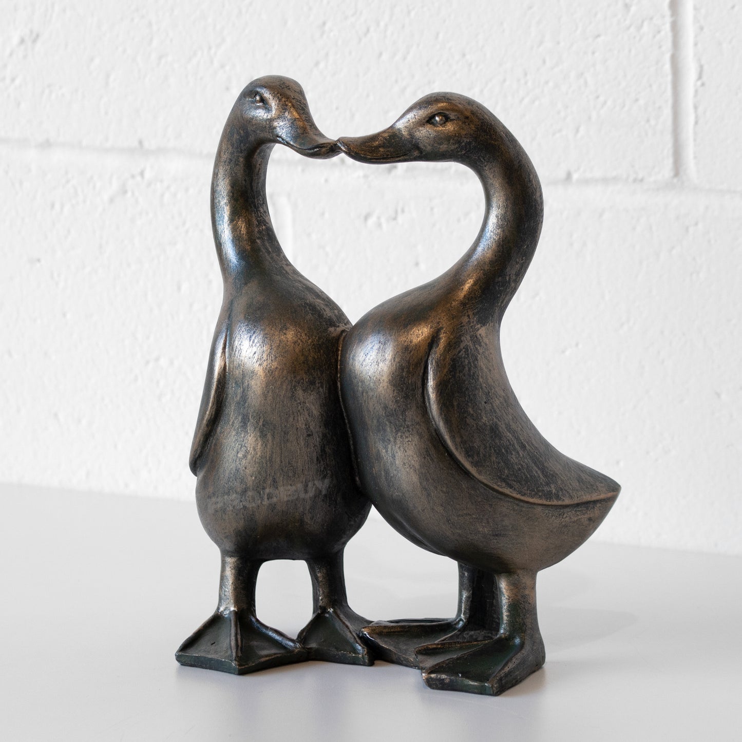 Cute Kissing Ducks Decorative Ornament