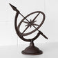 Cast Iron Armillary Garden Decor Sundial Ornate Rustic Finish