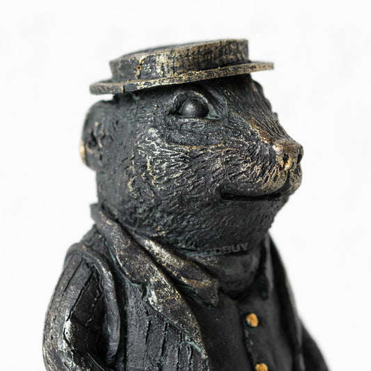 Dapper Rat In Suit & Hat Resin Ornament